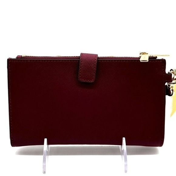 Michael Kors Large Double Zip Wallet Wristlet Dark
Cherry - Picture 6 of 9